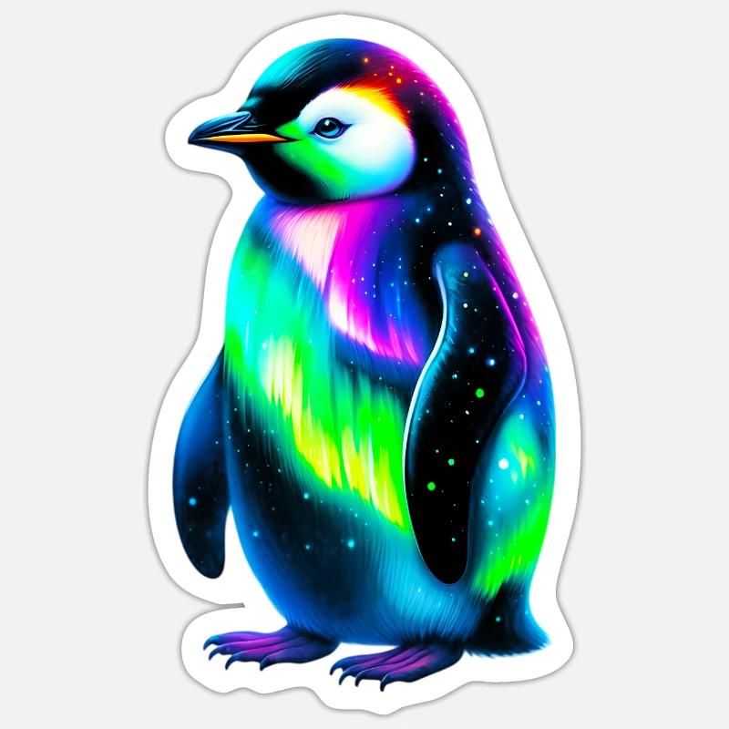 Penguin - Sticker size S (10 x 10 cm) - white matte
