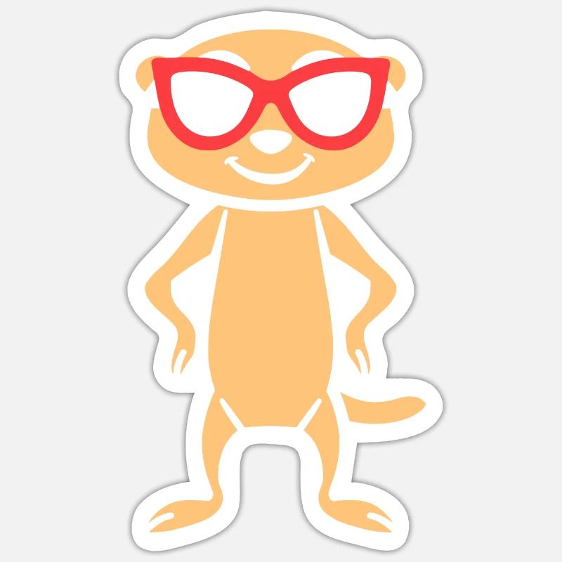 Erdmännchen Sticker Größe S (10 x 10 cm)