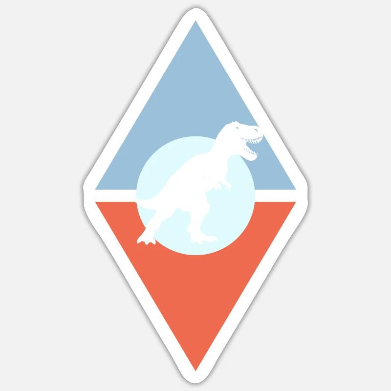 Musée du Dinosaure Rex Sticker taille S (10 x 10 cm)