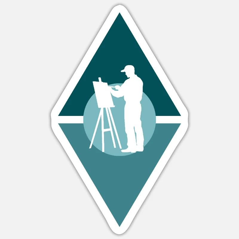 Malen Painter Sticker Größe S (10 x 10 cm)