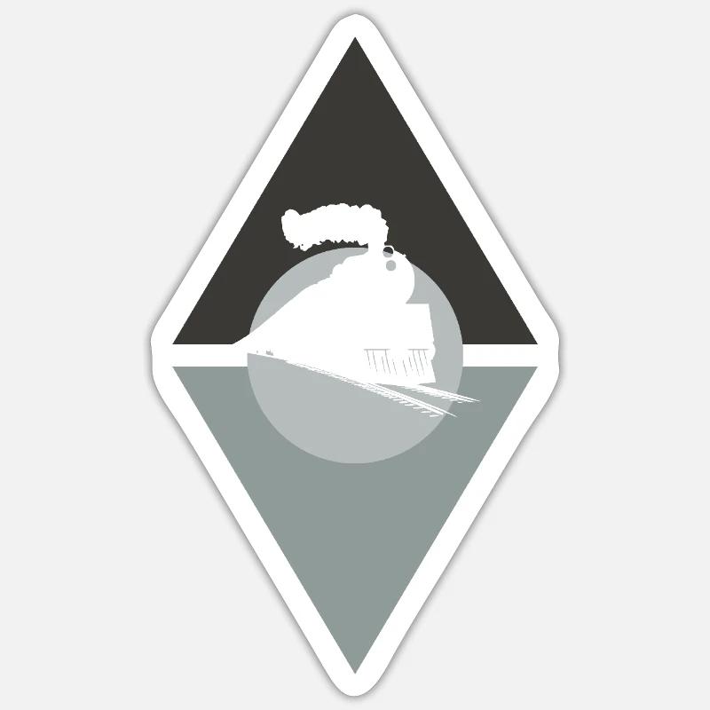 Railway Railway - Sticker size S (10 x 10 cm) - white matte