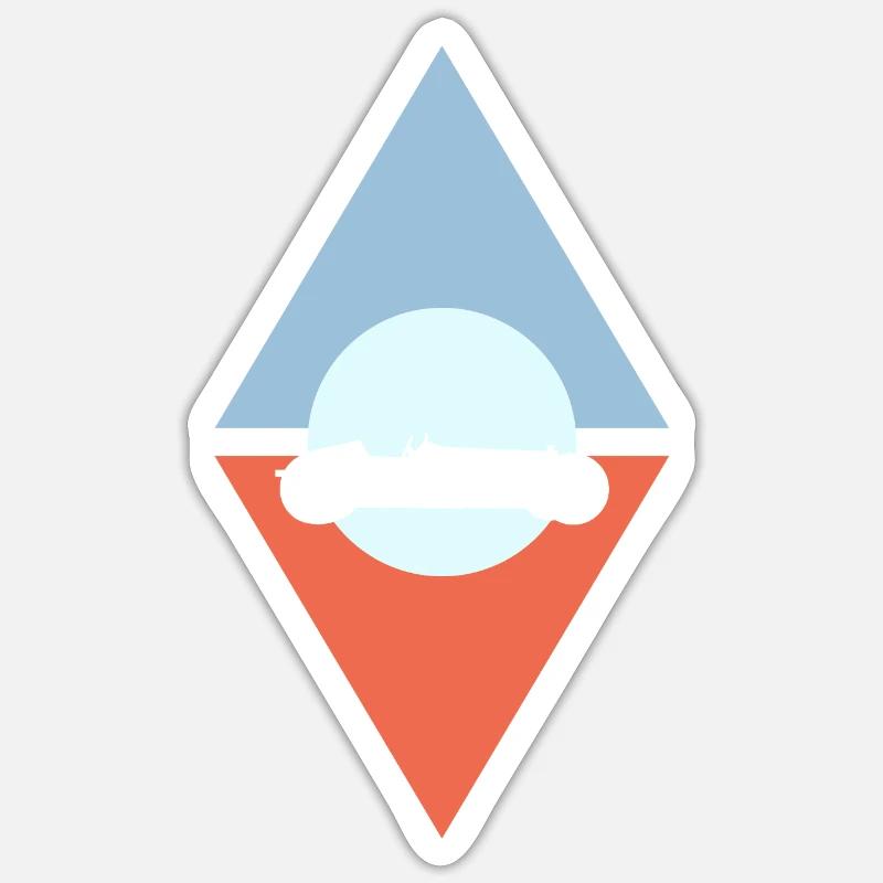 Circuit de course de drift Sticker taille S (10 x 10 cm)