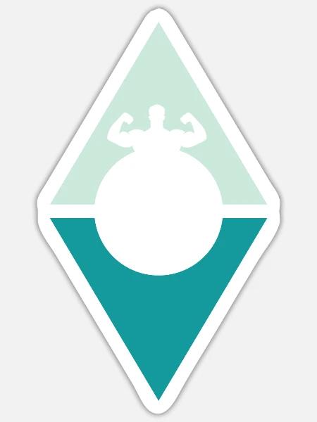 Wrestling Kampfkunst - Sticker Größe S (10 x 10 cm) - Mattweiß