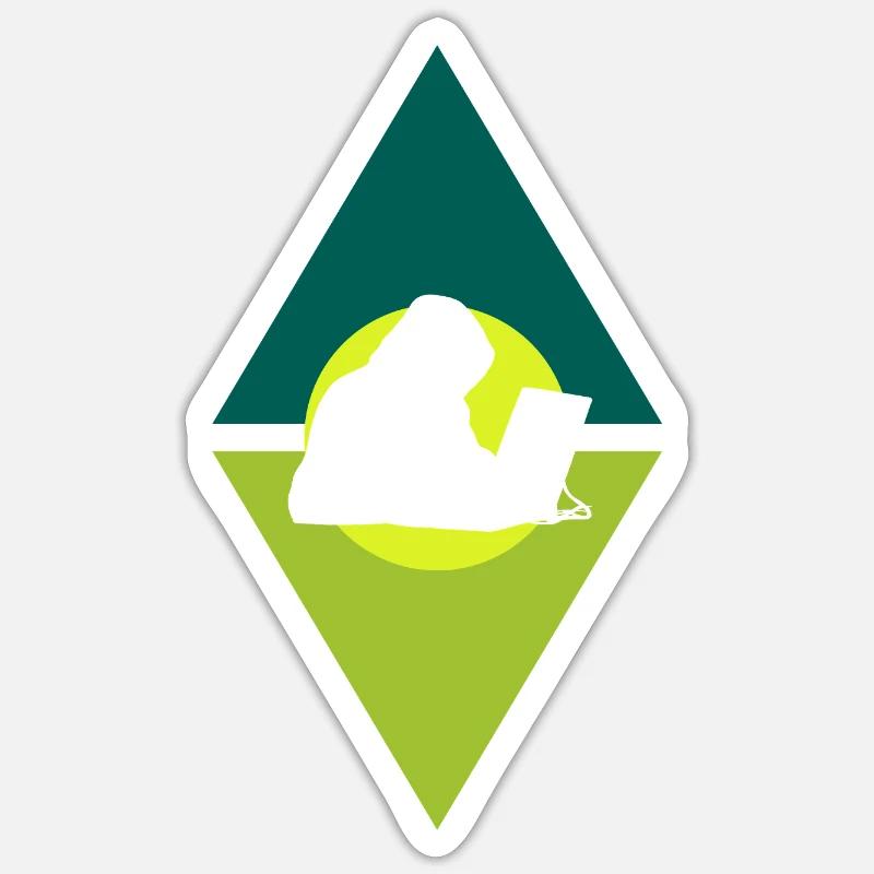 Hacker Cybersecurity Computerfreak - Sticker Größe S (10 x 10 cm) - Mattweiß