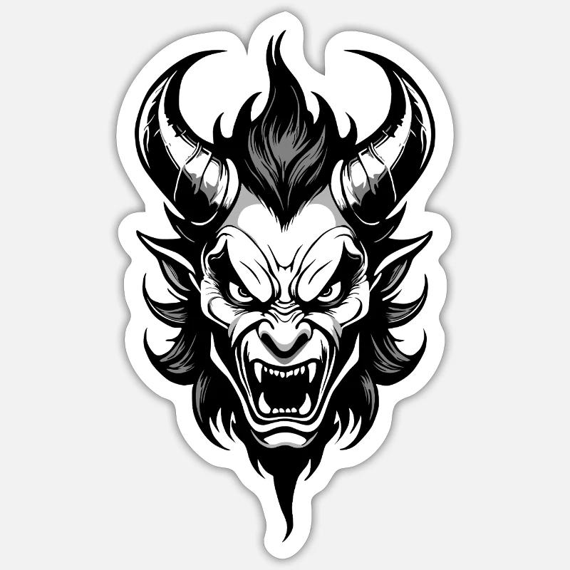 DEVIL MONSTER Sticker size S (10 x 10 cm)