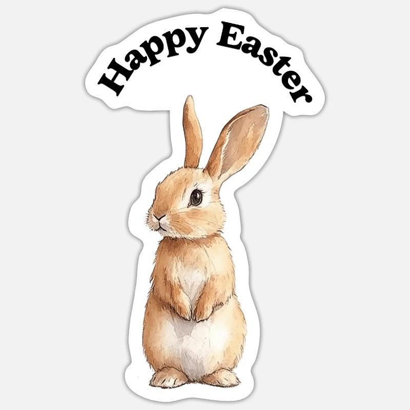 Happy Eastern Sticker Größe S (10 x 10 cm)