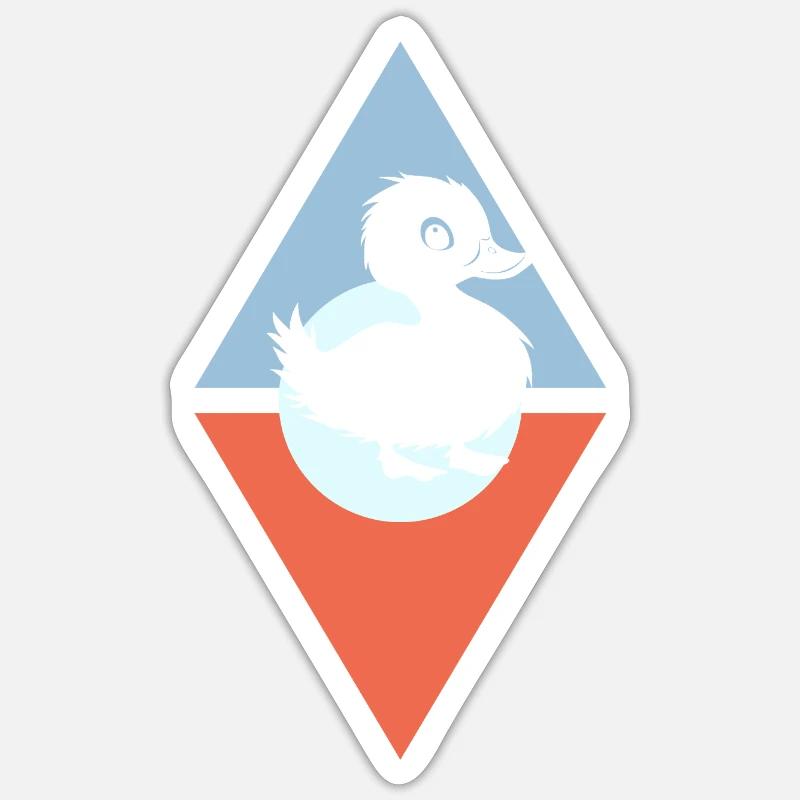 Entchen Sticker Größe S (10 x 10 cm)