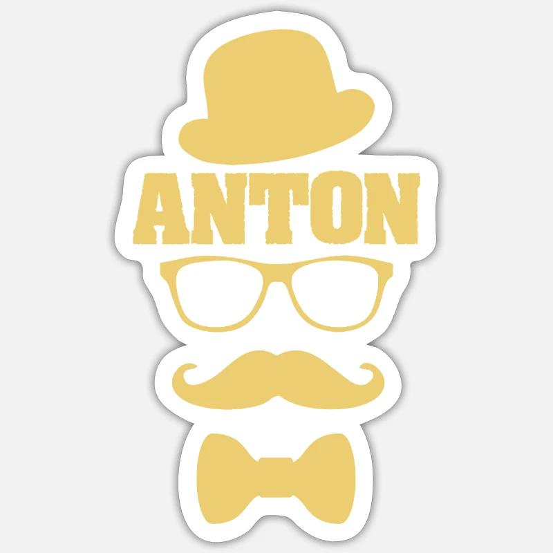 First name Anton Sticker size S (10 x 10 cm)
