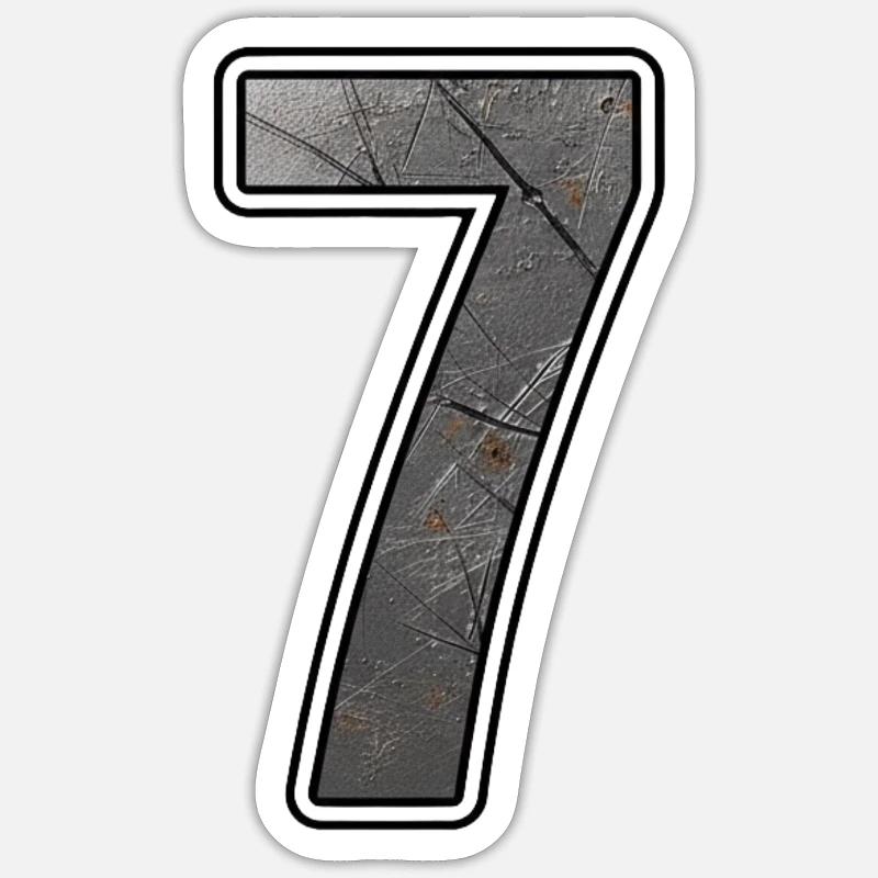 Rusty Sieving Metal Texture - Sticker size S (10 x 10 cm) - white matte