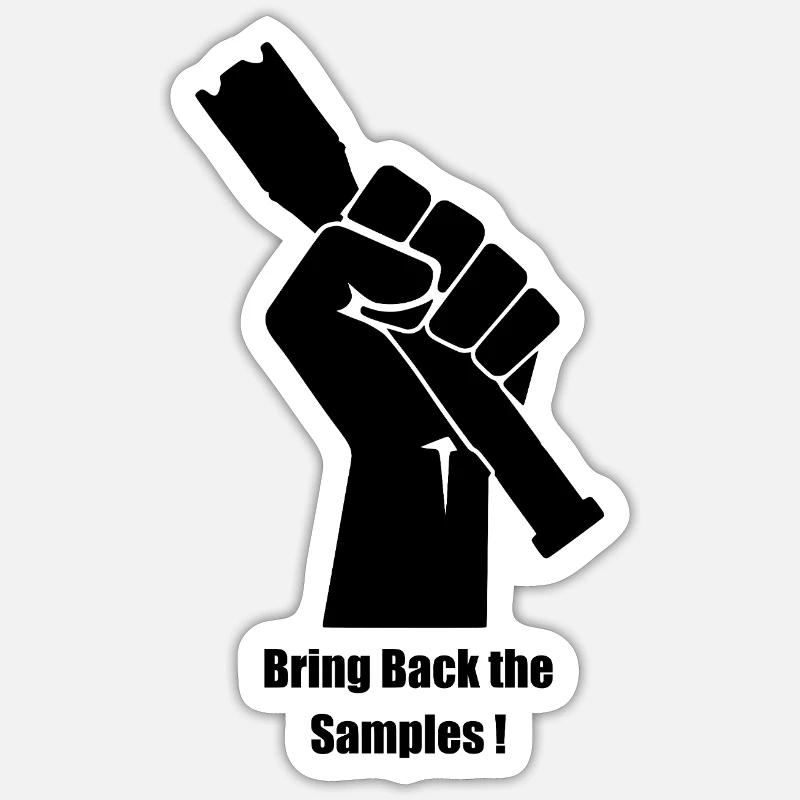 Ramenez les échantillons - Sticker taille S (10 x 10 cm) - blanc mat