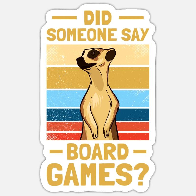 Board Games? Board Game Board Game - Sticker size S (10 x 10 cm) - white matte