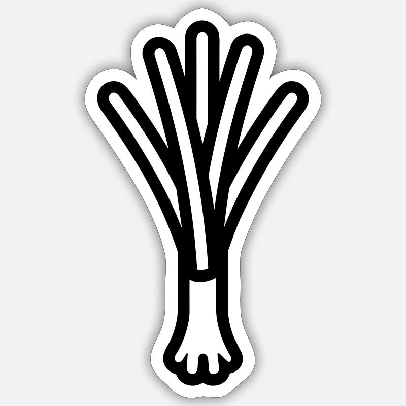 leek Sticker size S (10 x 10 cm)