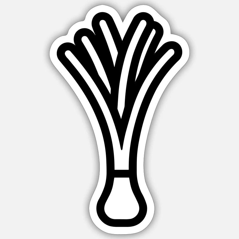 leek Sticker size S (10 x 10 cm)