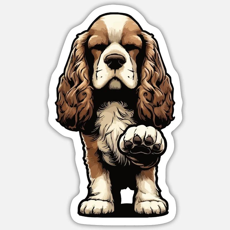 Cocker Spaniel Cockerhund Cocker Spaniel Besitzer Sticker Größe S (10 x 10 cm)