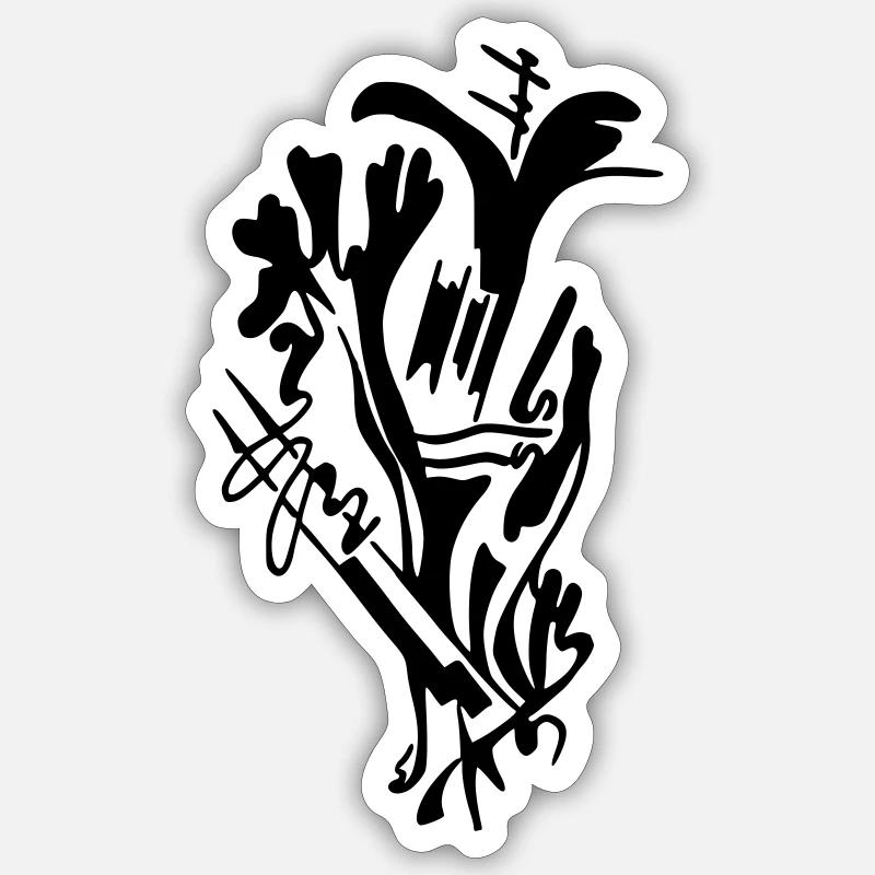 sakura - Sticker size S (10 x 10 cm) - white matte