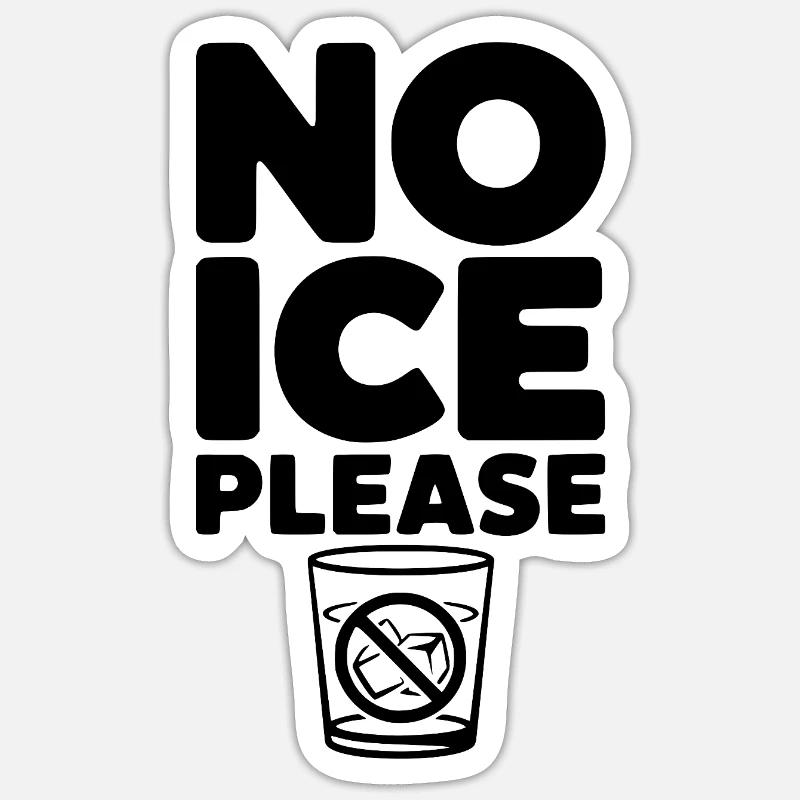 No Please - Sticker size S (10 x 10 cm) - white matte