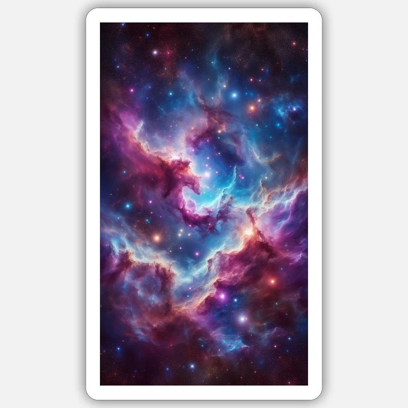Nébuleuse Monde des Couleurs Sticker taille S (10 x 10 cm)