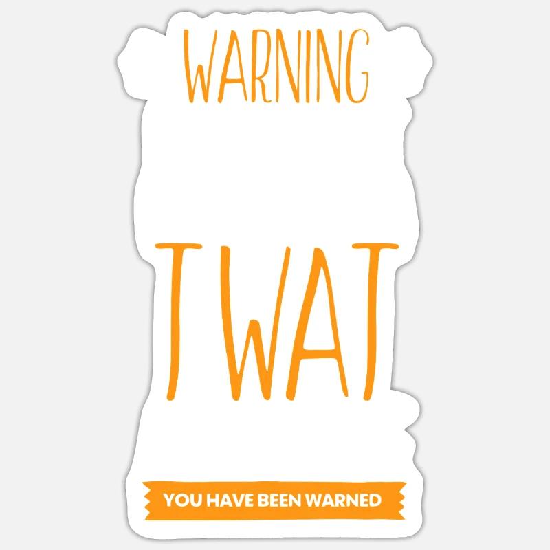 Warning: I Might Call You  - Sticker size S (10 x 10 cm) - white matte
