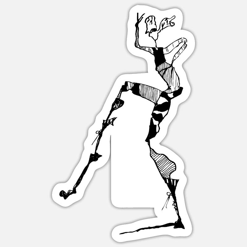 Alien - Sticker Größe S (10 x 10 cm) - Mattweiß