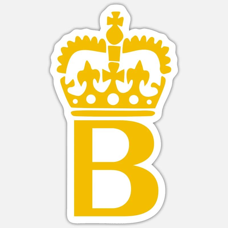 Buchstabe B Sticker Größe S (10 x 10 cm)