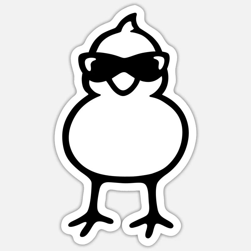 Cool Chick Sticker Größe S (10 x 10 cm)