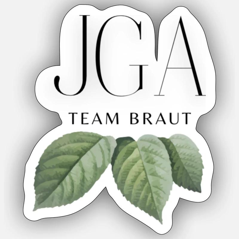 Junggesellenabschied - Sticker Größe S (10 x 10 cm) - Mattweiß