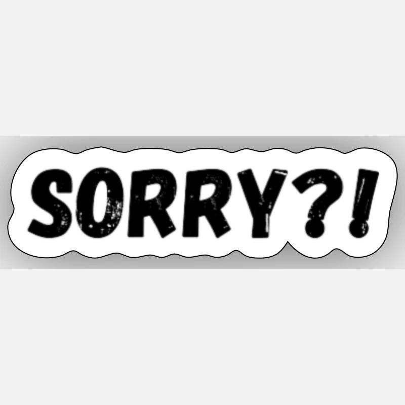 Sorry Bundle - Sticker Größe S (10 x 10 cm) - Mattweiß