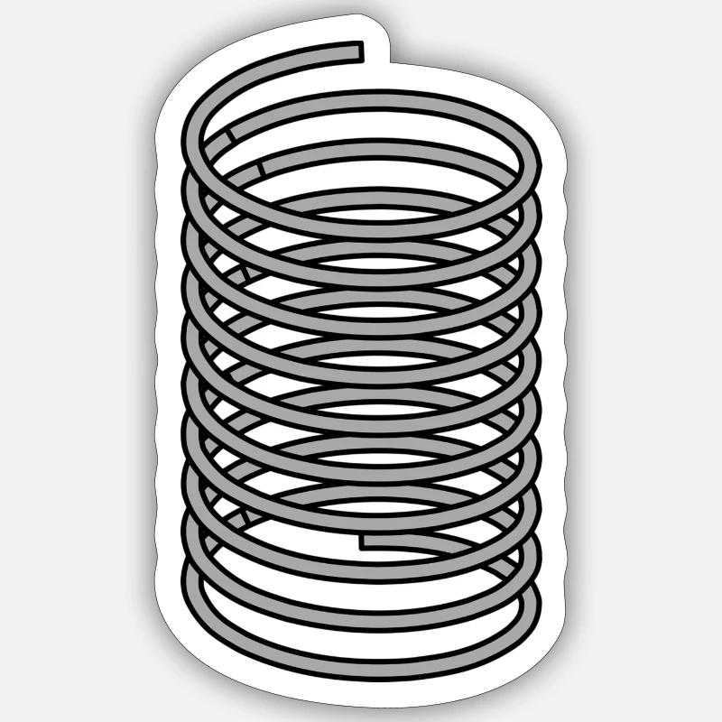 spring - Sticker size S (10 x 10 cm) - white matte