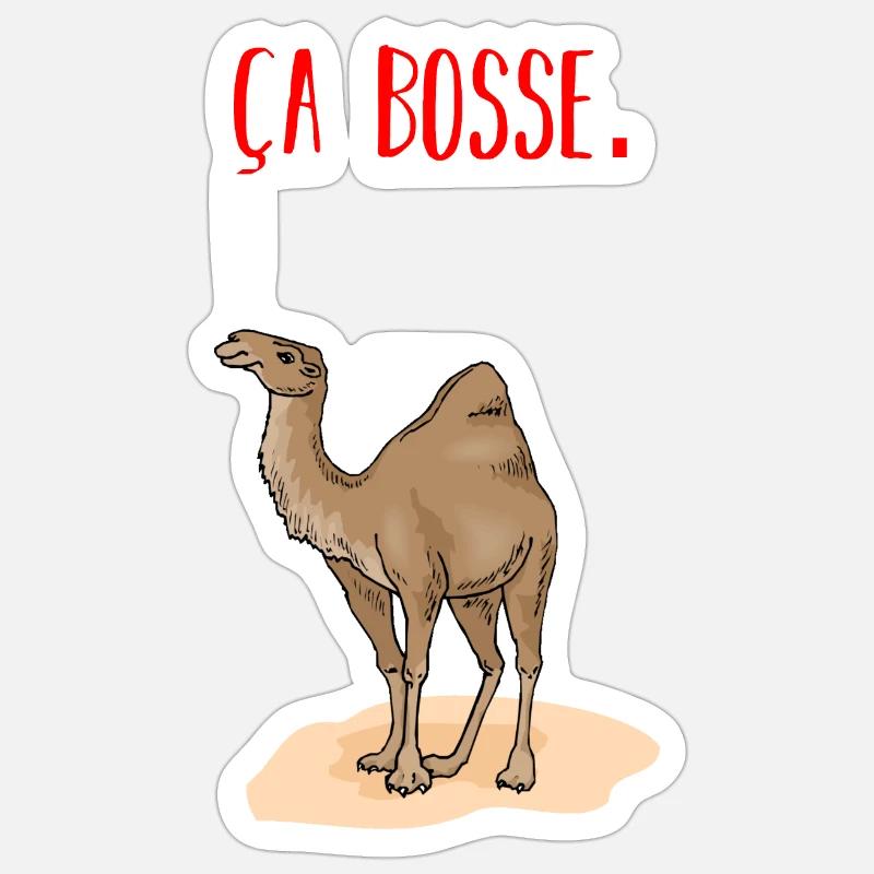 Ça bosse Sticker taille S (10 x 10 cm)