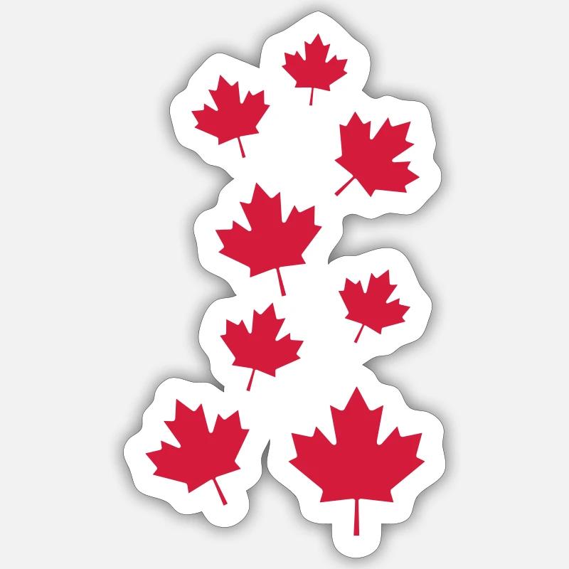 Canada maple leafs Sticker size S (10 x 10 cm)