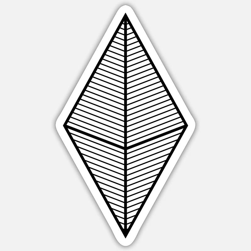Diamond - Sticker size S (10 x 10 cm) - white matte