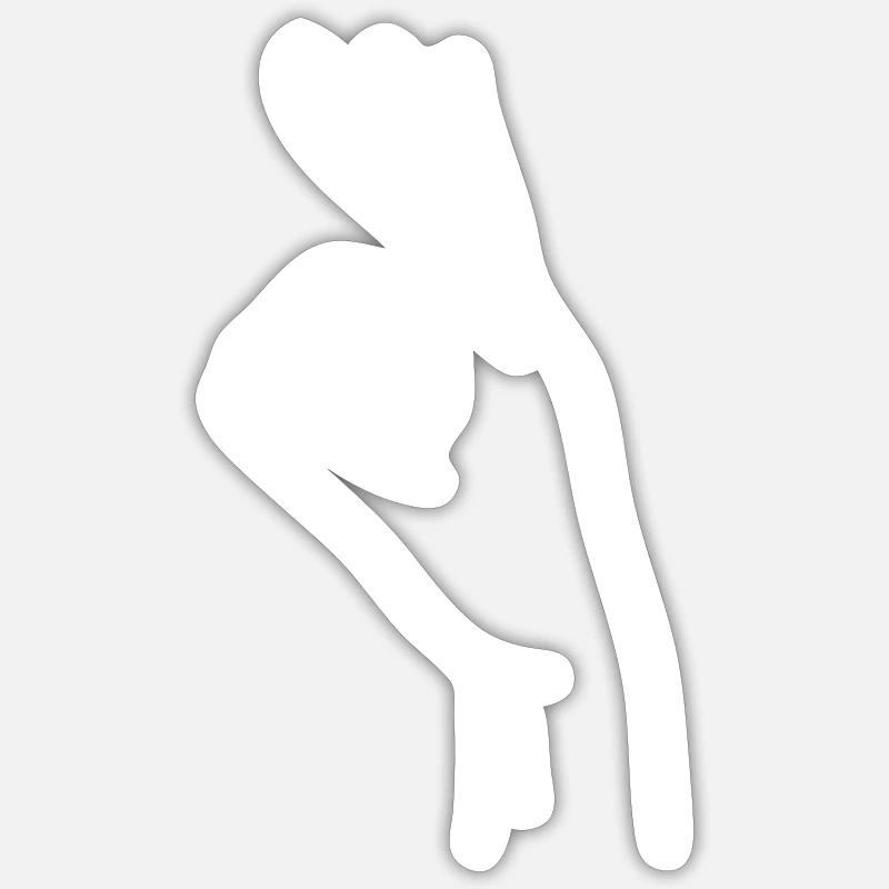 Hand - OK hand - Sticker size S (10 x 10 cm) - white matte