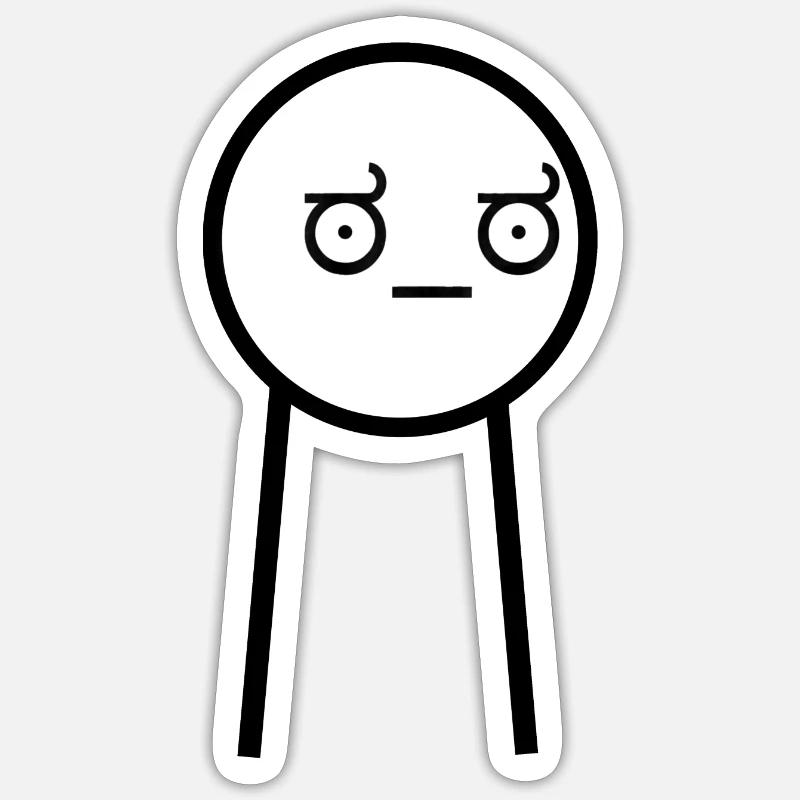 Meme - Sticker Größe S (10 x 10 cm) - Mattweiß