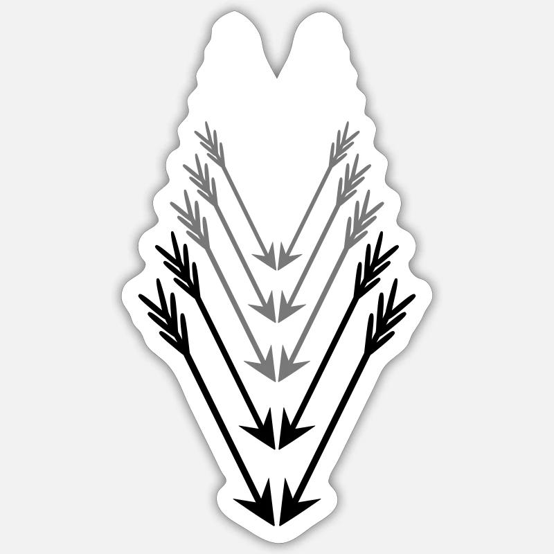 dart rain cool pattern rain rain many arrows Sticker size S (10 x 10 cm)