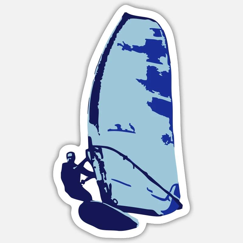 Surfer - Sticker size S (10 x 10 cm) - white matte