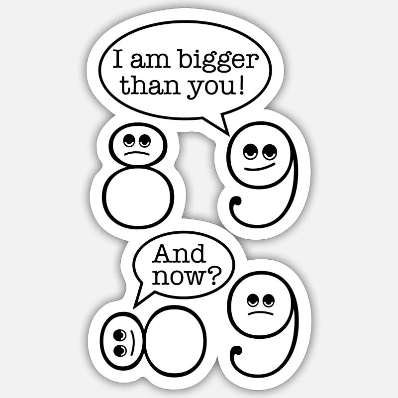 Mathematik - Sticker Größe S (10 x 10 cm) - Mattweiß