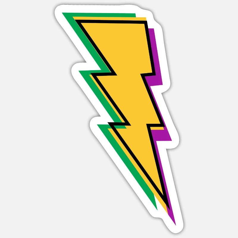 Blitz Sticker Größe S (10 x 10 cm)