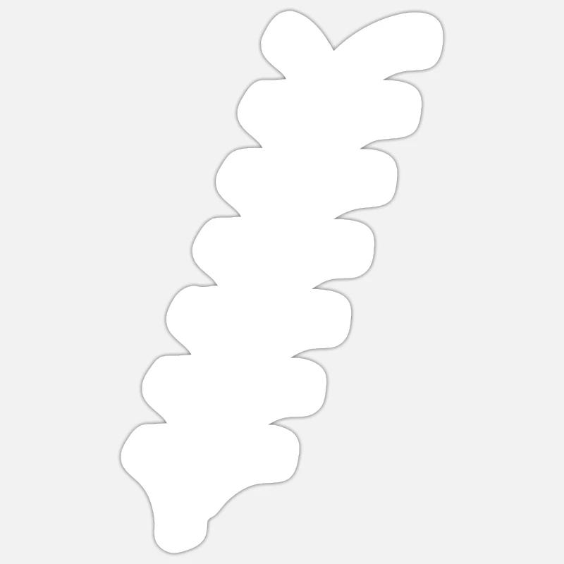 Traces de tracteur - Sticker taille S (10 x 10 cm) - blanc mat