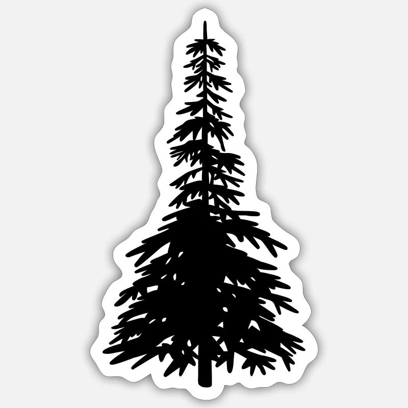 Christmas tree Sticker size S (10 x 10 cm)