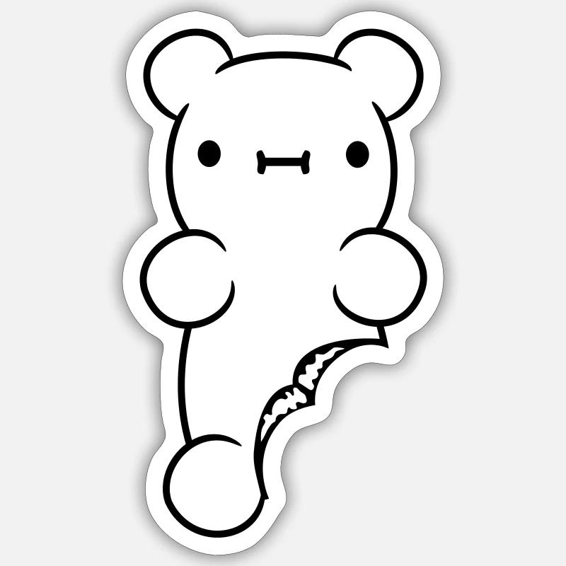 Sweet wounded rubber arum Sticker size S (10 x 10 cm)