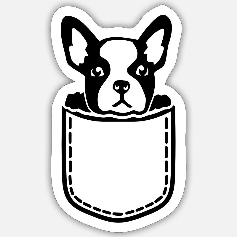 Francuski Buldog Naklejka