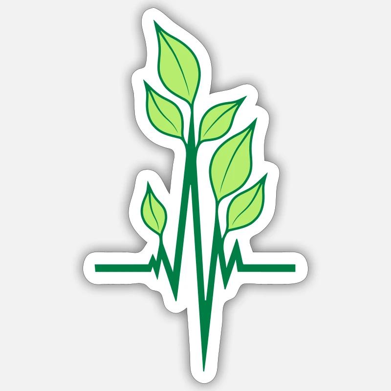 Vegan ecological pulse Sticker size S (10 x 10 cm)