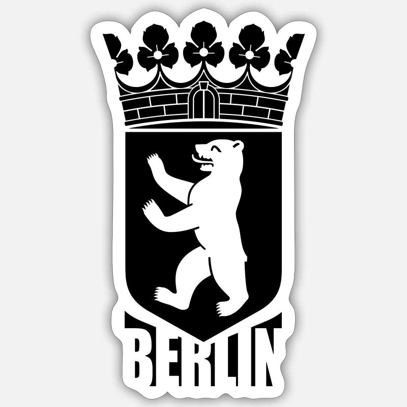 Berlino Sticker formato S (10 x 10 cm)