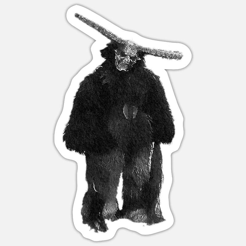 Teufel 2 - Sticker Größe S (10 x 10 cm) - Mattweiß