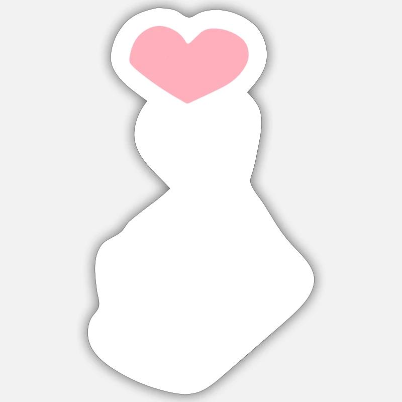 K-pop - Sticker taille S (10 x 10 cm) - blanc mat