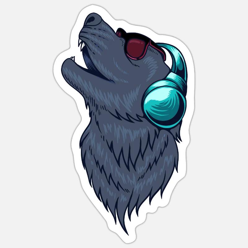 Wolf - Wolf Lover - Wolfstar - Wölfe - Lone Wolf Sticker Größe S (10 x 10 cm)