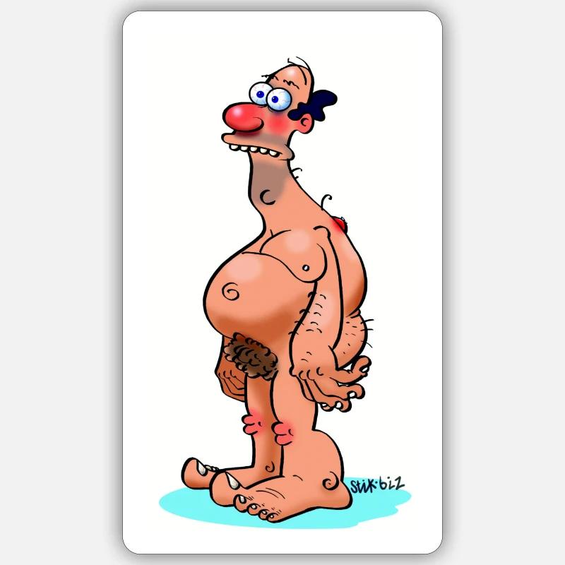 wally - Sticker taille S (10 x 10 cm) - blanc mat