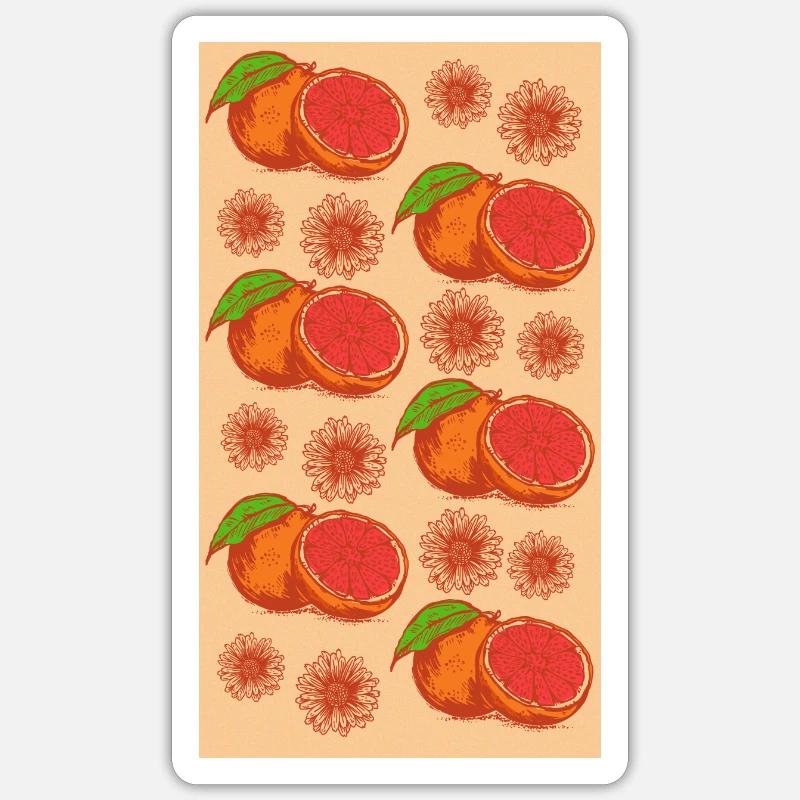 Grapefruit Fruit Fruit Sticker size S (10 x 10 cm)