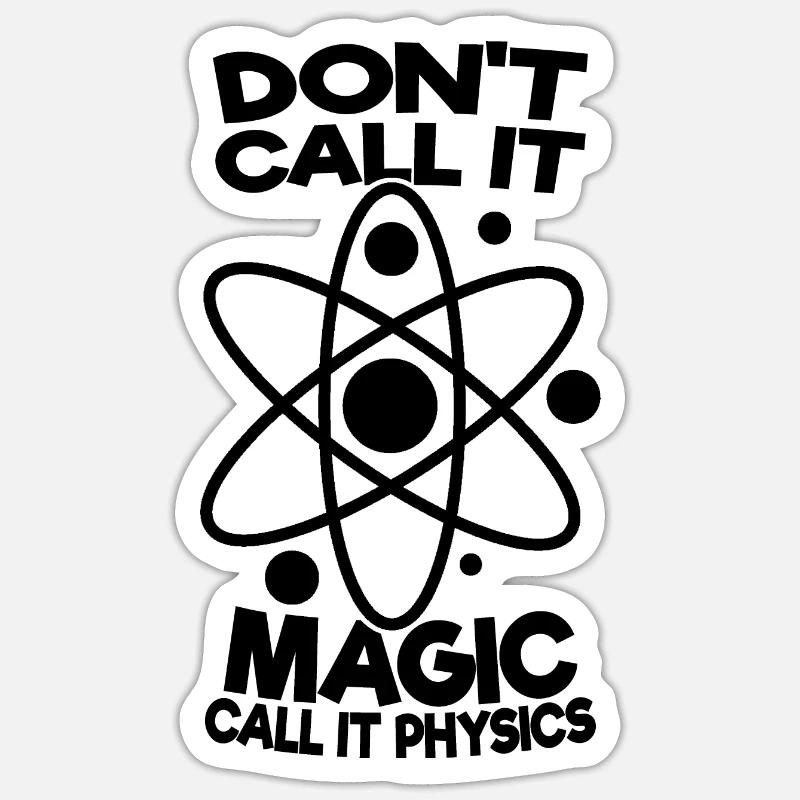 Physik - Sticker Größe S (10 x 10 cm) - Mattweiß
