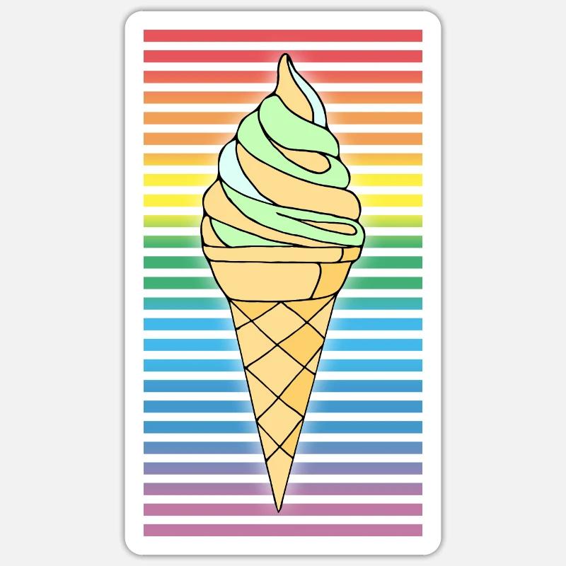 Eis Sticker Größe S (10 x 10 cm)